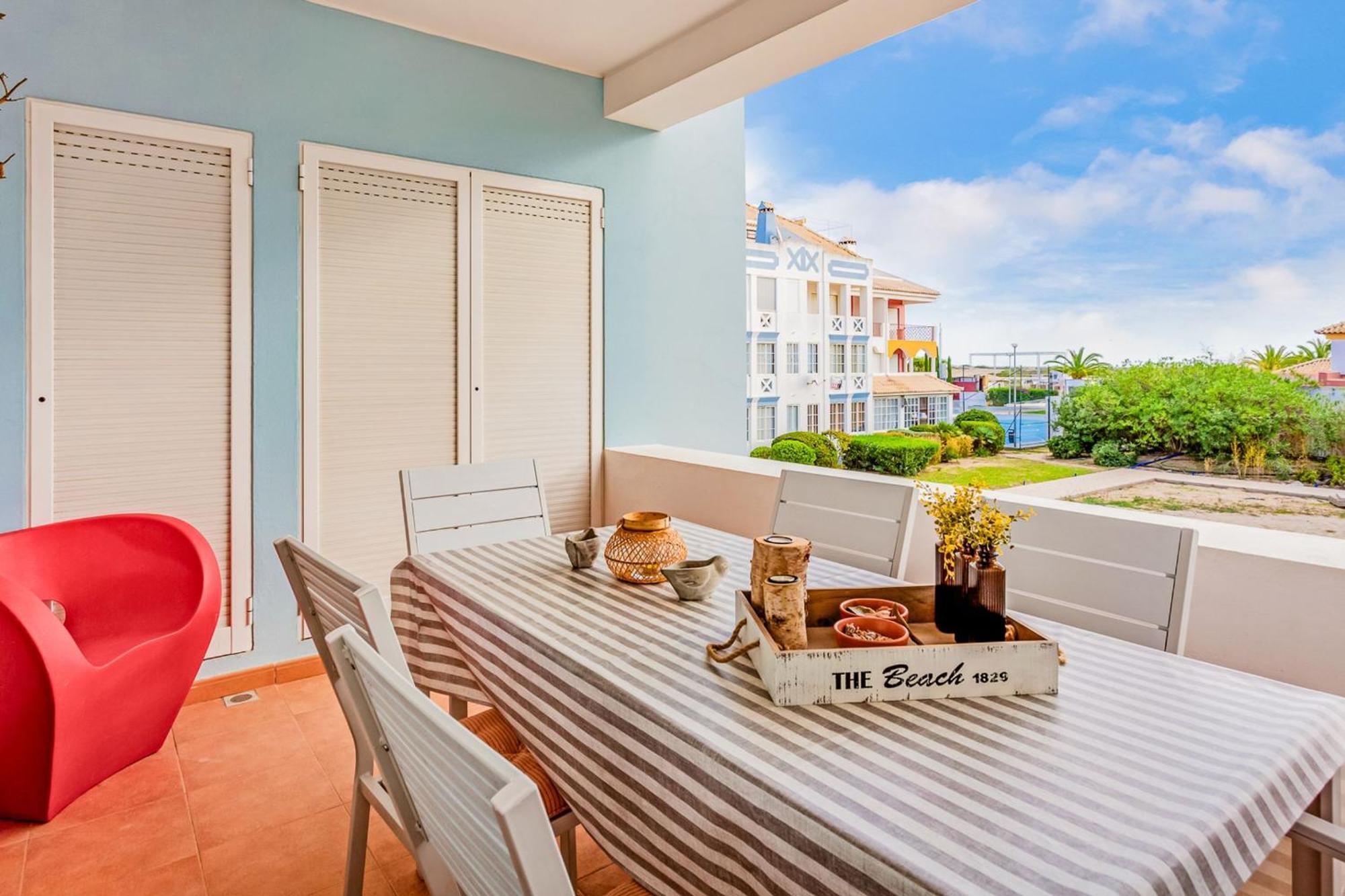 Golden 1 Bdr Flat W/ Balcony & Pool By Lovelystay Cabanas De Tavira Buitenkant foto